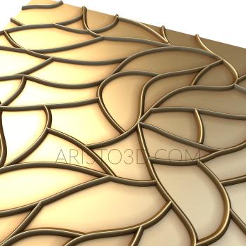 Geometrical panel (PGM_0116) 3D model for CNC machine